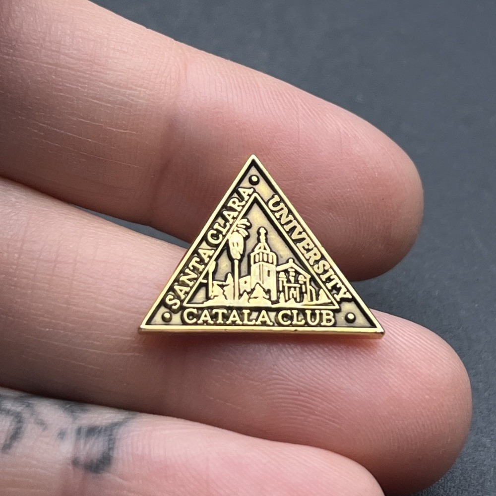 Santa Clara University Catala Club Gold Tone Lapel Hat Pin